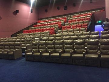 Recline Yangın Geciktirici deri sinema koltuğu, dar ev sinema koltukları