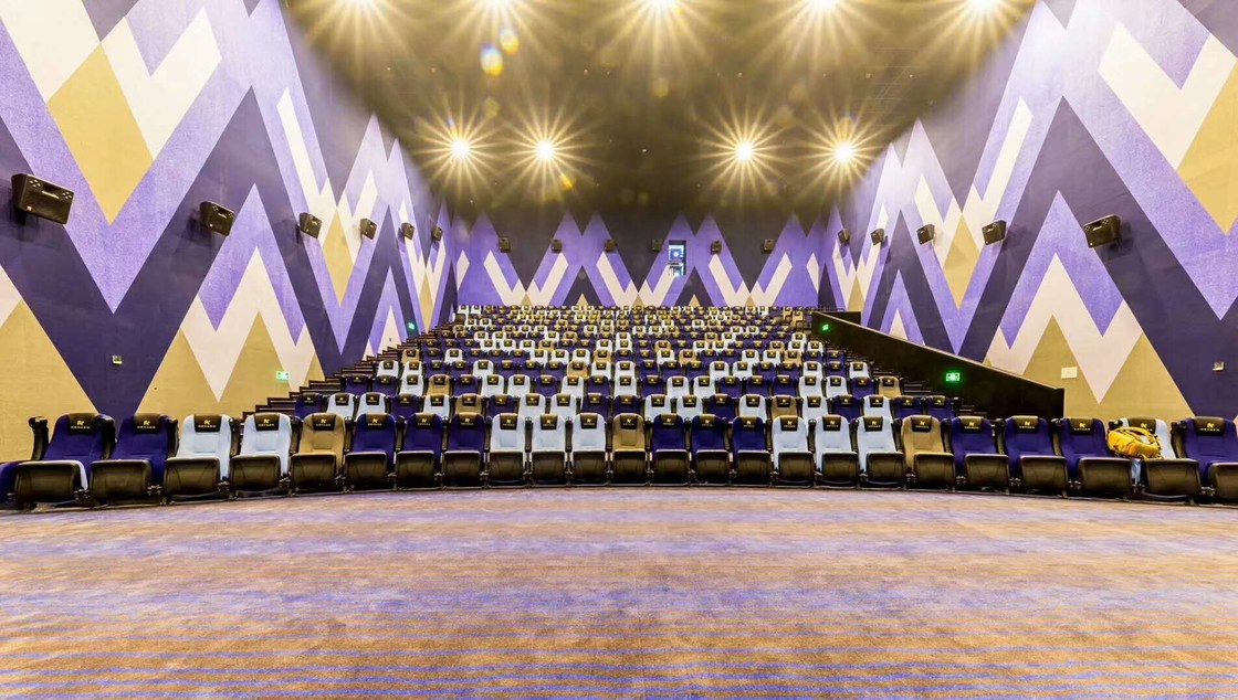 490mm Derinlik Sinema Koltukları, Sinema Yatar Sandalyeler Yavaş Geri Dönüş Katlanır